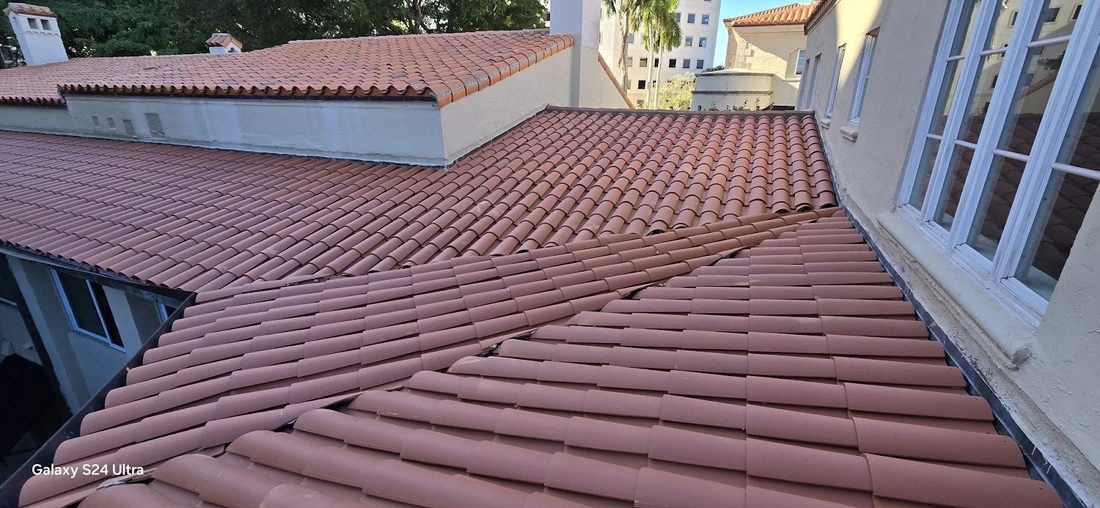 Metal roof detail on an Atlanta-area home